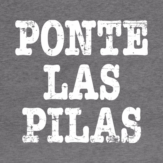 Ponte Las Pilas - White letter design by verde